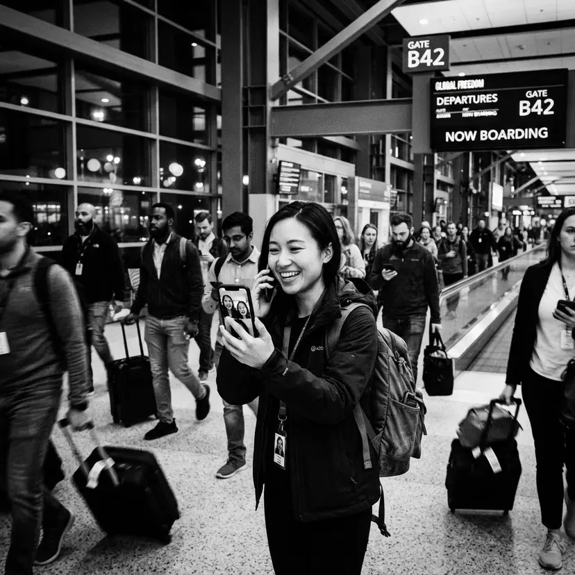 Omax app in use while travelling abroad